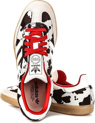 adidas Samba Og W Women's 3-Stripes Cow Print Retro Cont Trainers (White Black, US 9.5) in Kuwait