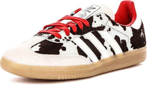 adidas Samba Og W Women's 3-Stripes Cow Print Retro Cont Trainers (White Black, US 9.5) in Kuwait