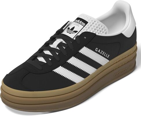 adidas Women's Gazelle Bold Shoes Sneaker, Black Gum, Size 8 in Kuwait