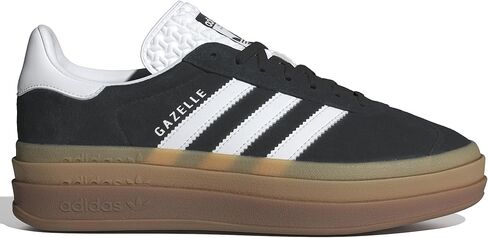 adidas Women's Gazelle Bold Shoes Sneaker, Black Gum, Size 8 in Kuwait
