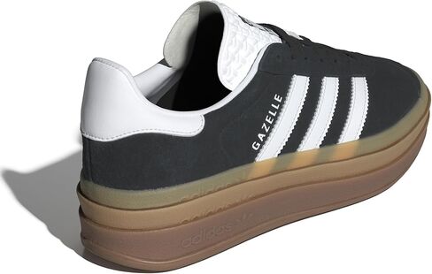 adidas Women's Gazelle Bold Shoes Sneaker, Black Gum, Size 8 in Kuwait