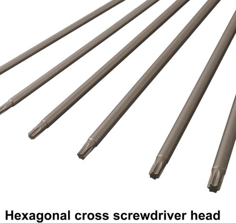 6 Pieces Of Solid 1/4 Handle Hexagonal Torx Screwdriver Bits, 200Mm Long (1 Each Of T10, T15, T20, T25, T27, And T30). in Kuwait