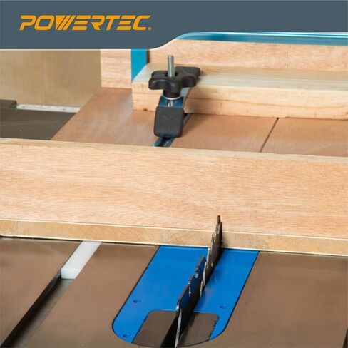 POWERTEC 2PK Crosscut Sled Miter Bar for Table Saw Sled, 3/4" x 3/8" x 17" with Predrilled Holes & Screws for Router Table, Bandsaw, Taper Jig, Table Saw Accessories for Woodworking (72213) in Kuwait