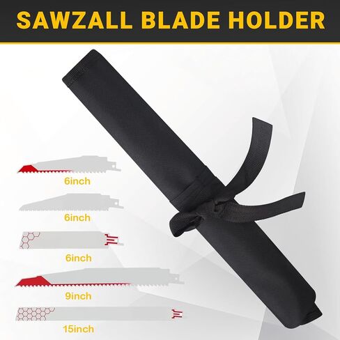 Blade Holder Compatible with Sawzall Reciprocating Jigsaw | Portable and Compact Saw Blade Organizer for Reciprocating, Jigsaw & Wood Pruning Blades,for Workshop & Job Site in Kuwait