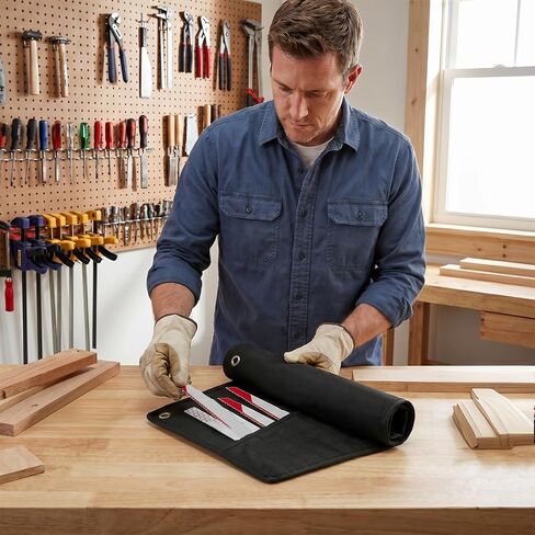 Blade Holder Compatible with Sawzall Reciprocating Jigsaw | Portable and Compact Saw Blade Organizer for Reciprocating, Jigsaw & Wood Pruning Blades,for Workshop & Job Site in Kuwait
