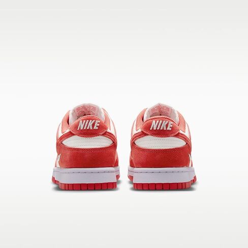Nike Dunk Low Suede Women's Shoes (Sail/White/Metallic Silver/Light Crimson) in Kuwait