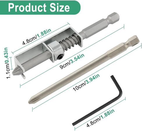 Spring Loaded Screw Holder Bit, 3 Pcs Single-Hand Operation Bit Holder Anti-drop Screwdriver Bit for Mechanics, Electricians, DIY Repair, Retaining Tool for Grip Screws in Kuwait