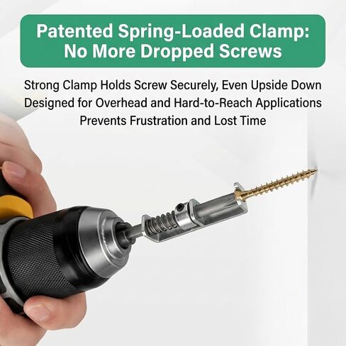 Spring Loaded Screw Holder Bit, 3 Pcs Single-Hand Operation Bit Holder Anti-drop Screwdriver Bit for Mechanics, Electricians, DIY Repair, Retaining Tool for Grip Screws in Kuwait