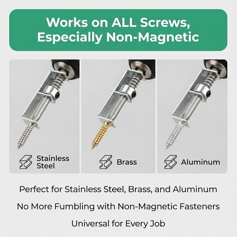 Spring Loaded Screw Holder Bit, 3 Pcs Single-Hand Operation Bit Holder Anti-drop Screwdriver Bit for Mechanics, Electricians, DIY Repair, Retaining Tool for Grip Screws in Kuwait