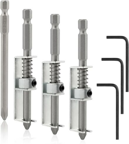 Spring Loaded Screw Holder Bit, 3 Pcs Single-Hand Operation Bit Holder Anti-drop Screwdriver Bit for Mechanics, Electricians, DIY Repair, Retaining Tool for Grip Screws in Kuwait