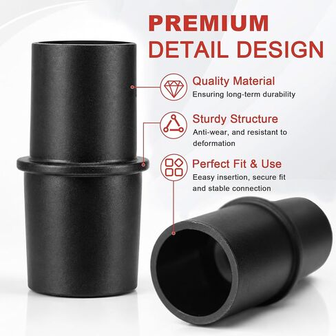 Vacuum Hose Adapter VAC002 Fit for Bosch Router Planer Sander &Hammer Tools | Cleaner Adapter Vaccum Hose Connector Attachment for 1-1/4" & 1-1/2" Hoses, Hose End Size 1.25" (ID)/1.5" (OD) in Kuwait