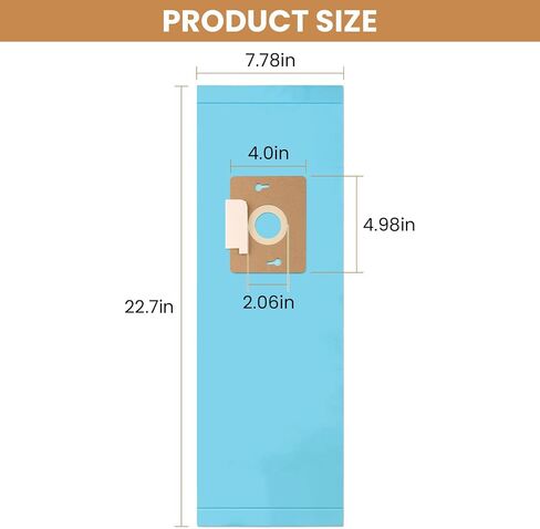 10 Pack Replacement Type F Vacuum Cleaner Dust Bags for Riccar Supralite R10E, Rsl1, Rsl2, Rsl3, Rsl4, Rsl5, Rsl5c & Simplicity Freedom F3600, F3500, F3400, F3300, SF1, Replace Part# RFH6 RSL-6 SFH6 in Kuwait