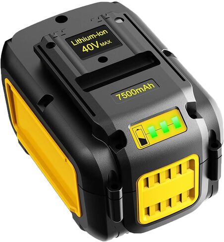 Upgraded! 7500mAh High Capacity Replacement for Dewalt 40v Battery DCB404 DCB406 DCB407 DCB114, Compatible with All Dewalt 40V MAX Tools in Kuwait