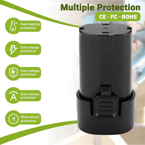 3.5Ah Replacement for Makita 7.2V Battery BL7010 BL0715 ML704,Fit for Makita 7.2V TD020D CL070 CL070D CL070DS CL070DZ CL072 194356-2 194355-4 Cordless Tools in Kuwait