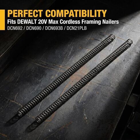 4 Pcs Nailer Reset Spring Replacement Kit N233943 N386480 for DEWALT DCN692 DCN690 DCN693B DCN21PLB Cordless Framing Nailer Spring Kit in Kuwait