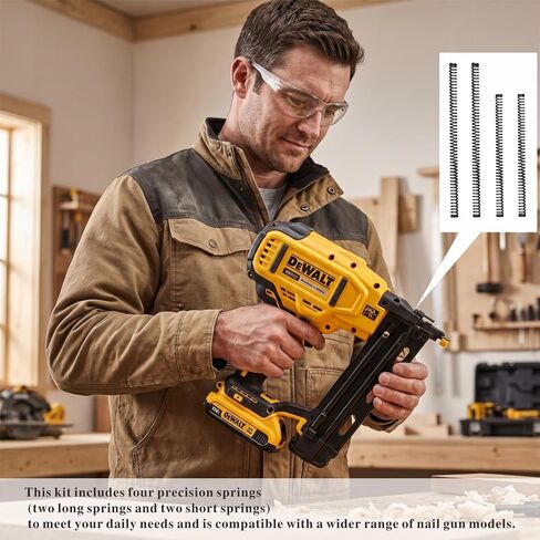 4 Pcs Nailer Reset Spring Replacement Kit N233943 N386480 for DEWALT DCN692 DCN690 DCN693B DCN21PLB Cordless Framing Nailer Spring Kit in Kuwait