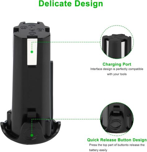 2Pack 3500mAh Battery for Hitachi 3.6V 326263, 326299, EBM315, Fit for DB 3DL,DB 3DL2,FDB 3DL,NT 50GS,NT 65GA,NT 65GB,NT 65GS 3.6v Tools in Saudi Arabia
