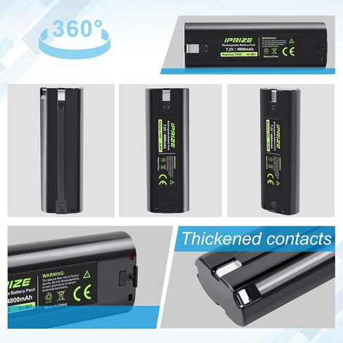 2 Pack 7.2V 4.8Ah NI-MH Battery Compatible with Makita 7000 7002 7033 191679-9 632002-4 632003-2 192532-2 Cordless Tool in Kuwait