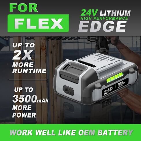 24V Replacement for Flex 24v Battery 3.5Ah FX0311-1 FX0311-1 FX0121-1 FX0331-1 FX0221-1, Compatible with 24V Power Tools and Chargers, for Flex Battery in Kuwait