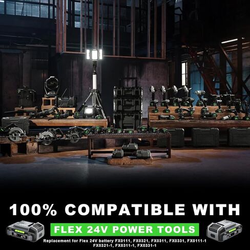 24V Replacement for Flex 24v Battery 3.5Ah FX0311-1 FX0311-1 FX0121-1 FX0331-1 FX0221-1, Compatible with 24V Power Tools and Chargers, for Flex Battery in Kuwait