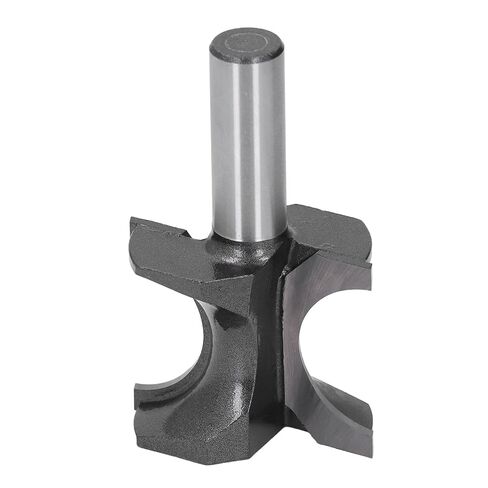 Bullnose Router Bit, 1/2in Shank 1 1/8in Bead Diameter Half Round Edges Router Bit with Tungsten Steel Blades, High Frequent Welding Half Round Router Bits for Woodworking in Kuwait