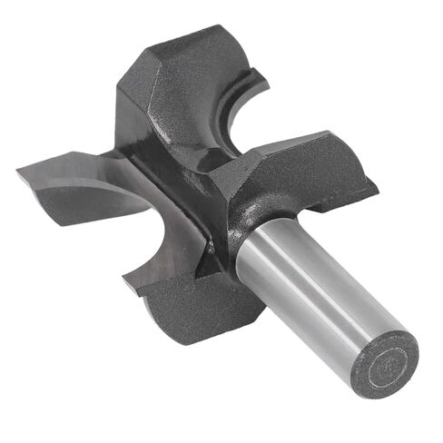 Bullnose Router Bit, 1/2in Shank 1 1/8in Bead Diameter Half Round Edges Router Bit with Tungsten Steel Blades, High Frequent Welding Half Round Router Bits for Woodworking in Kuwait
