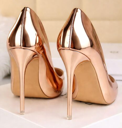 Bronze Stiletto High Heels Classic Pumps in Kuwait