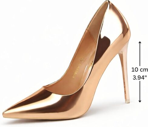 Bronze Stiletto High Heels Classic Pumps in Kuwait