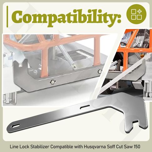 Line Lock Stabilizer for Husqvarna Soff Cut Saw 150, Reduces Wavy Cuts & Guide Arm Stabilizer Accessory & Easy Bolt-On Installation in Kuwait