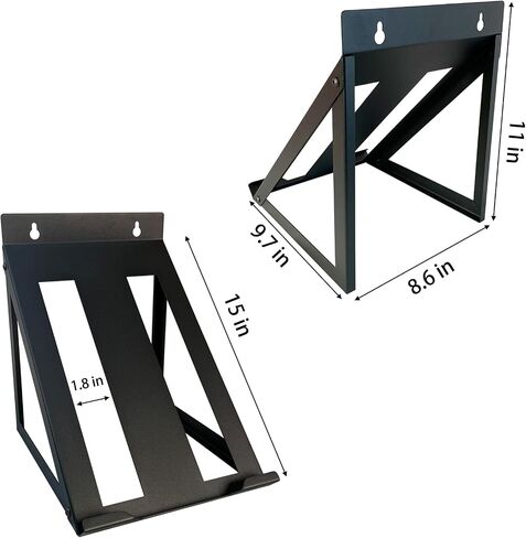 Circular Saw Holder,Black Metal Circular Saw Rack,Heavy Duty Wall Mount for Most of Corded & Cordless Circular Saw,Circular Saw Hanger for Workshop,Shed,Garage in Kuwait