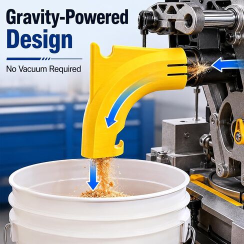 Miter Saw Dust Collector Compatible with Dewalt DWS780 | Gravity Powered, No Vacuum Required, Fits Standard 5 Gallon Bucket, for Garage Workshop and Jobsite Use in Kuwait