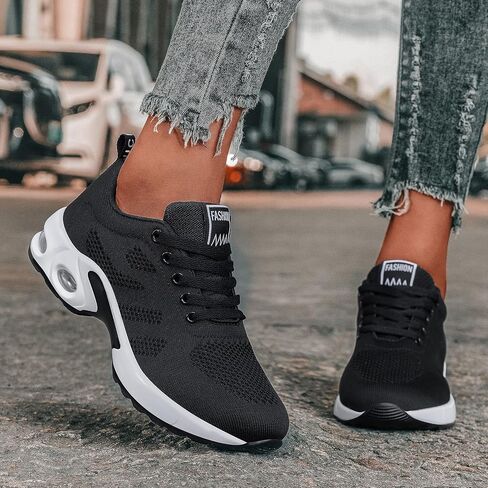 Women's Athletic Running Shoes Fashion Sport Gym Walking Shoes Jogging Tennis Fitness Sneaker in Kuwait