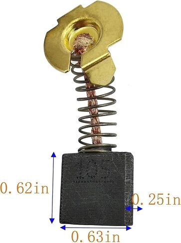 MSAOWUED (6pack) 0502025007 614367-00 5140024-30 Carbon Brushes Compatible for dewalt & Ridgid D24000 DW713 DW715 DW716 0502025007 BTS21-D04 Miter Saw 18×16×7 mm (0.71×0.63×0.28 inch) in Kuwait