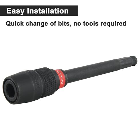 Extension Adapter for Milwaukee 48-28-1030 Quik-Lok 5-1/2 x 7/16 Hex | Universal replacement for Milwaukee quick lock attachments, bit extension, and Super Hawg. Hex screwdriver extension parts in Kuwait