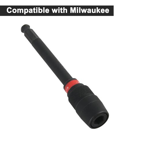 Extension Adapter for Milwaukee 48-28-1030 Quik-Lok 5-1/2 x 7/16 Hex | Universal replacement for Milwaukee quick lock attachments, bit extension, and Super Hawg. Hex screwdriver extension parts in Kuwait