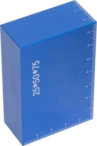 Metric Setup Blocks Woodworking Aluminum Height Gauge Blocks Set for Router and Table Saw Accessories Blue 15 PCS in Kuwait
