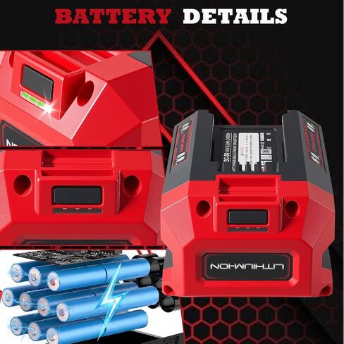 Battery Replacement Compatible with SKIL 40V Battery BL0460C-11, BL4713C-11, Compatible with SKIL PWR CORE 40 Tools and SC5364-00, SC5376C-00 Charger 6000mAh in Kuwait