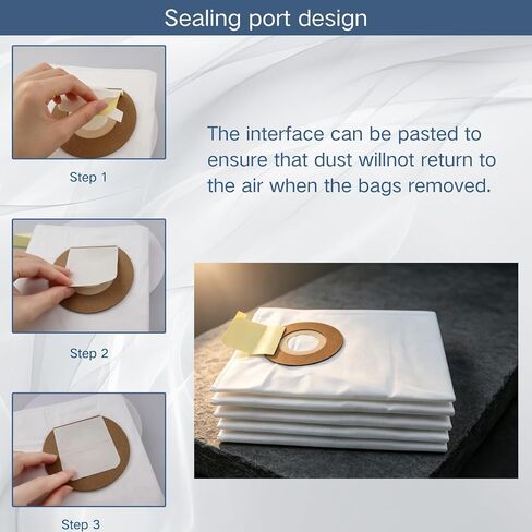 Replacement Dust Bags Compatible with Mirka 1230L/1230M/1242 Vacuums, 5 Pack in Kuwait