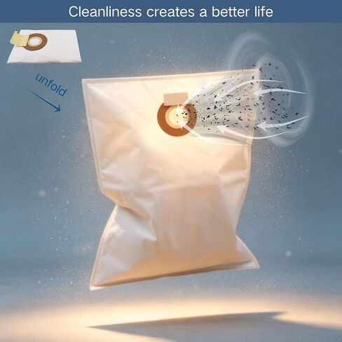 Replacement Dust Bags Compatible with Mirka 1230L/1230M/1242 Vacuums, 5 Pack in Kuwait