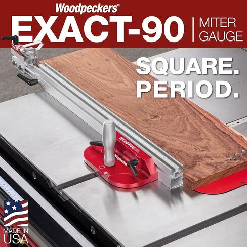 Woodpeckers Exact 90 Miter Gauge Kit, Make Perfect 90 Degree Cuts Everytime, Precision Woodworking Tools in Kuwait