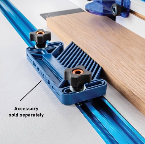Rockler Dual Track, 36'' - Aluminum T Track and T Slot Rail for Woodworking Router Tables, Fences, Jigs - Hold Downs and Miter Gauge Applications. in Kuwait