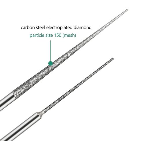 Generic 2pcs 3mm Shank Mini Drill Bit, Diamond Pointed Needle, Engraving Needle, Metal Plating in Kuwait