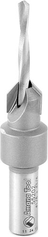 Amana Tool Carbide Tipped Countersink Drill Bit, 55202, 6 Screw, 3/8 Dia x 1/8 Drill Dia x 5/16 Round Shank in Kuwait
