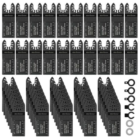 Enventor 67 PCS Oscillating Tool Blade, Universal Multitool Blade Kit, Quick Release Oscillating Saw Accessories Compatible with Enventor 23Q1-3, 86229, 98606, Dewalt, Dremel, Ryobi in Kuwait