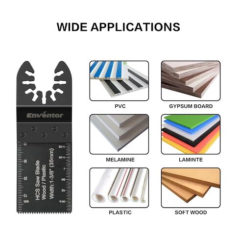 Enventor 67 PCS Oscillating Tool Blade, Universal Multitool Blade Kit, Quick Release Oscillating Saw Accessories Compatible with Enventor 23Q1-3, 86229, 98606, Dewalt, Dremel, Ryobi in Kuwait