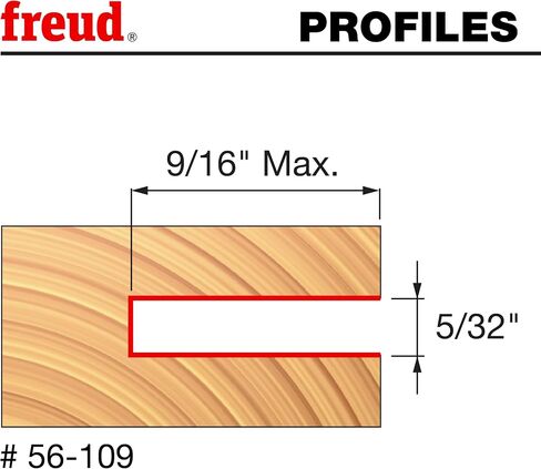 Freud 56-109: 9/16" depth x 5/32" Slot Three Wing Slotting Cutter in Kuwait