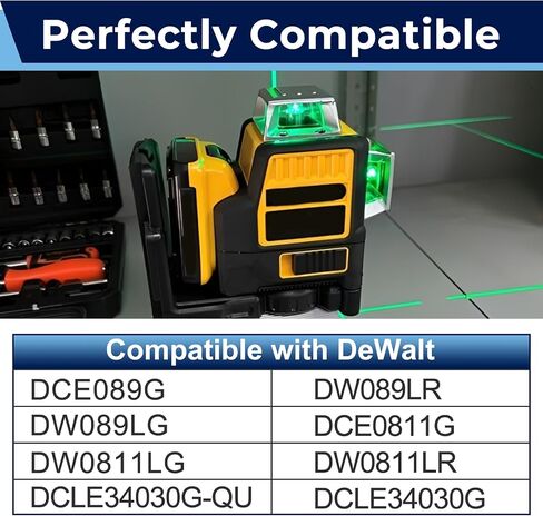 3PCS N456702 Level Window Replacement Compatible with Dewalt DW089LG, DW0811LG, DW0811LR, DW089LR, DCLE34030G-QU, DCLE34030G, DCE089G, DCE0811G, Includes Screws in Kuwait