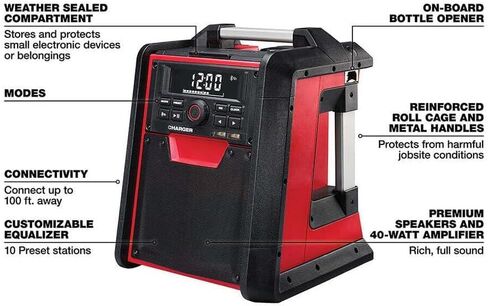 Compatible for use with Milwaukee 2792-20 M18 18V Jobsite Bluetooth Radio/Charger in Kuwait