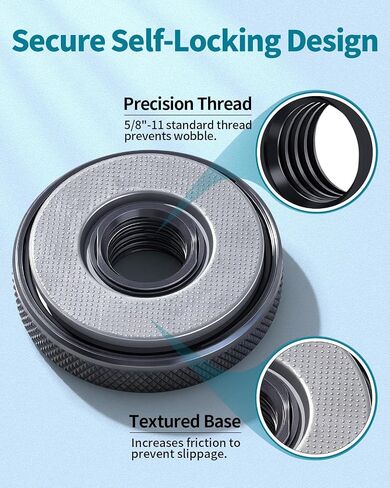 5/8-11 Angle Grinder Quick Release Flange Lock Nut 2-Pack | Tool-free 5/8"-11 angle grinder flange nut for quick release. Fits 4.5"-9" grinders & die grinder attachments. Heavy duty. in Saudi Arabia