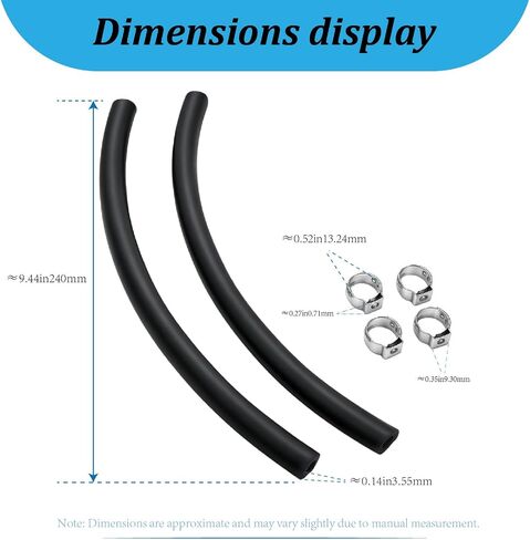 A16223 Air Compressor Replacement Hose with CAC-1206-1 Clamp, Compatible with Porter Cable C2002-WK 6G, C2002 6 Gallon, C2002 1 HP 6 Gallon & for DeWalt D55168 1.8 HP 15G Compressors 6-Pack in Kuwait